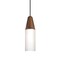 Besa Lighting Nini Cord Pendant, Medium/Opal, Black Finish, 1x9W LED 1JT-NINIMD-LED-BK - alternate 1